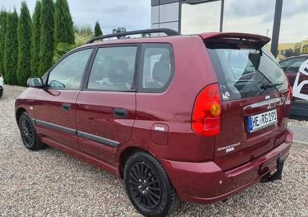 Mitsubishi Space Star cena 5900 przebieg: 330000, rok produkcji 2004 z Goleniów małe 301
